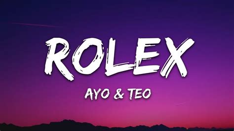 rolex lyrics ayo and teo